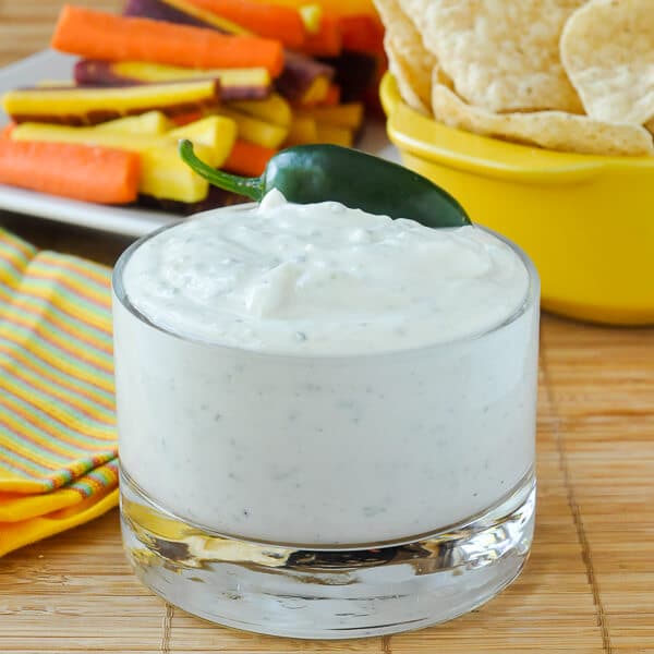 Low Fat Jalapeño Dip with Cumin and Lime