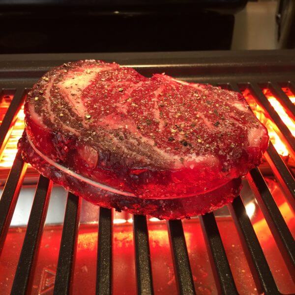 Rib Eye Steak on the Philips Smokeless grill.