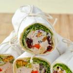 Turkey Waldorf Salad Sandwich Wraps with title text