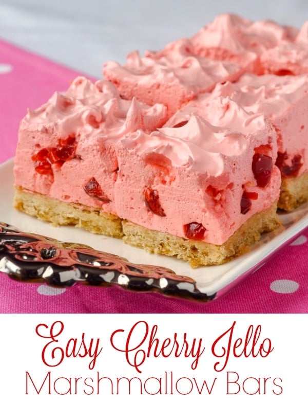 Cherry Marshmallow Bars, image with title text