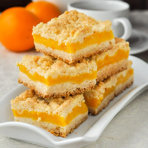 Orange Custard Squares