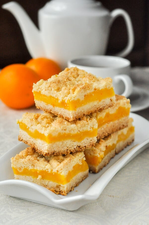 Orange Custard Squares