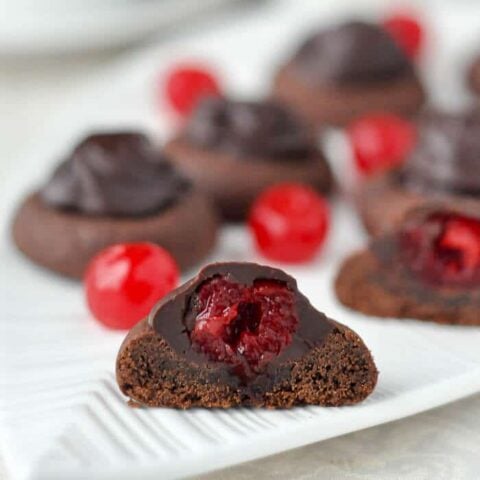 Chocolate Covered Cherry Cookies