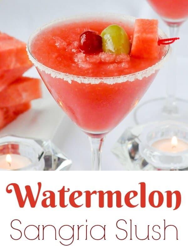 Watermelon Sangria Slush with title text