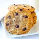 Brown Butter Chocolate Chip Cookies - take the flavour of the best chocolate chip cookie ever to a new caramely delicious level.