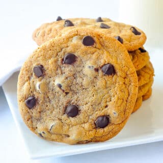 Brown Butter Chocolate Chip Cookies - take the flavour of the best chocolate chip cookie ever to a new caramely delicious level.