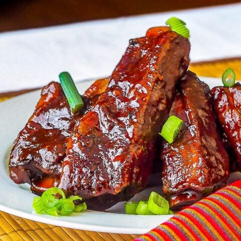 Maple Chipotle Barbecue Braised Ribs close up photo