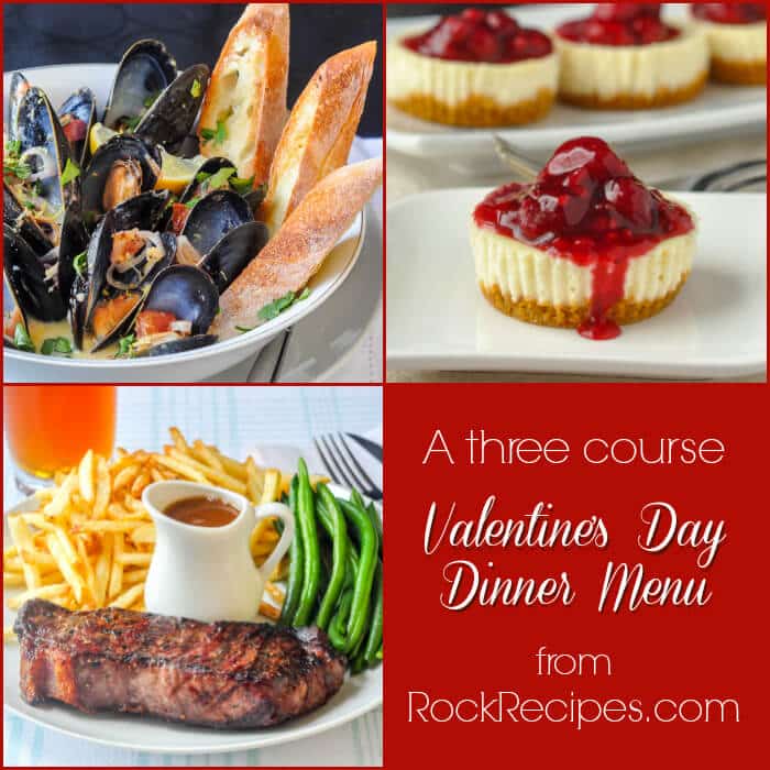 Valentine's Day Dinner Menu