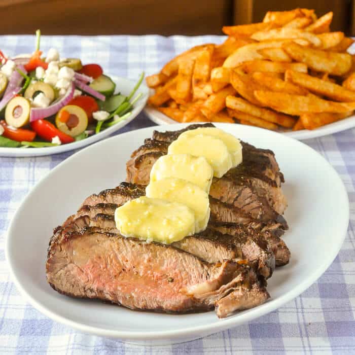 Family Style Garlic Butter Steak