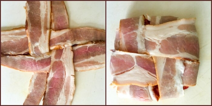 Bacon Weave for wrapped burgers