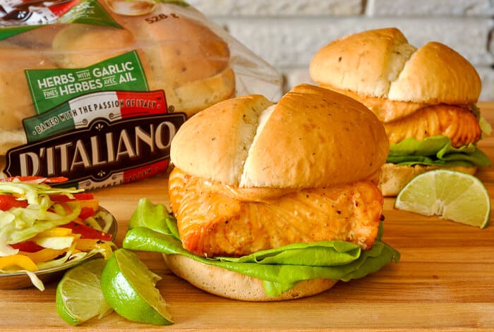 Cedar Planked Salmon Burger