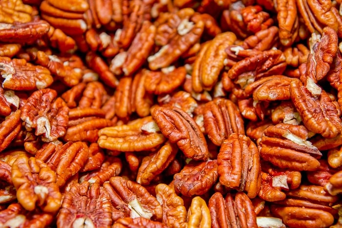 Pecans for Chocolate Pecan Bars