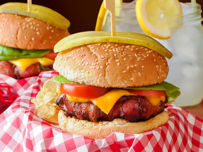Ultimate Bacon Wrapped Cheeseburger