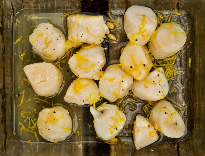 Lemon Marinated Scallops