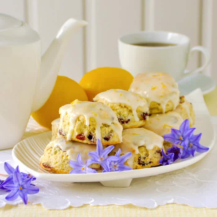 Lemon Cranberry Scones