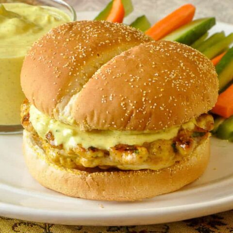 Easy Curry Chicken Burgers on D&rsquo;Italiano&reg; Crustini Buns