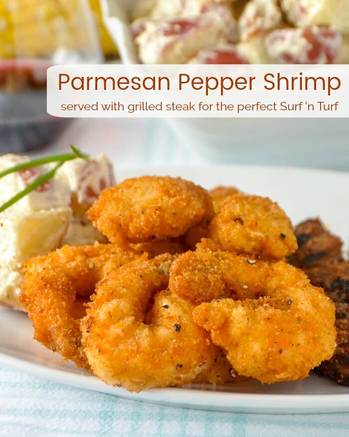 Parmesan Shrimp with Text