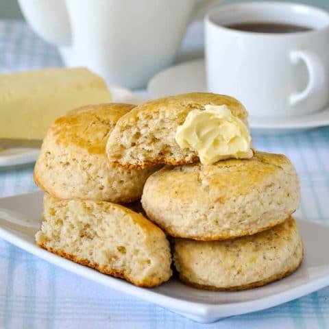 Toasted Coconut Tea Biscuits