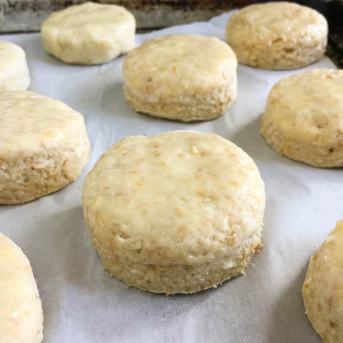 Toasted Coconut Tea Biscuits ready for the oven