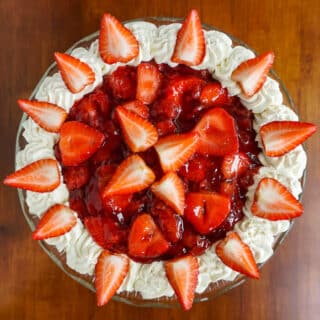 Strawberry Shortcake Cheesecake Top view