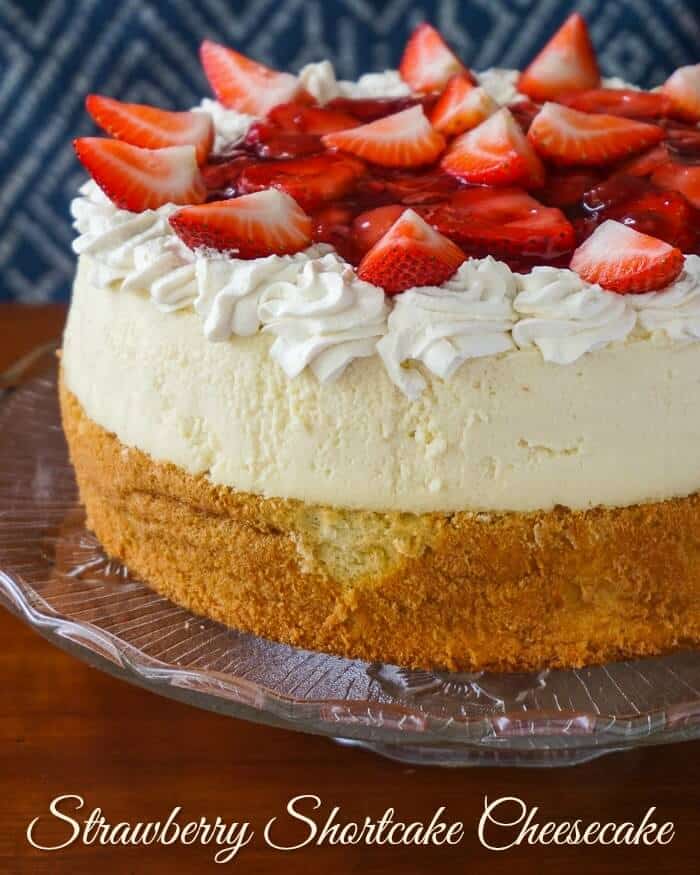 Strawberry Shortcake Cheesecake image with title text.