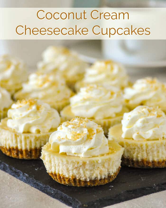 Coconut Cream Cheesecake Cupcakes