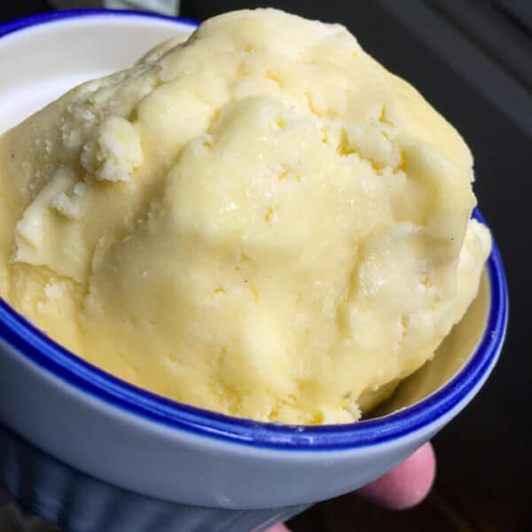 Homemade Butter a practically effortless method using whipping cream!