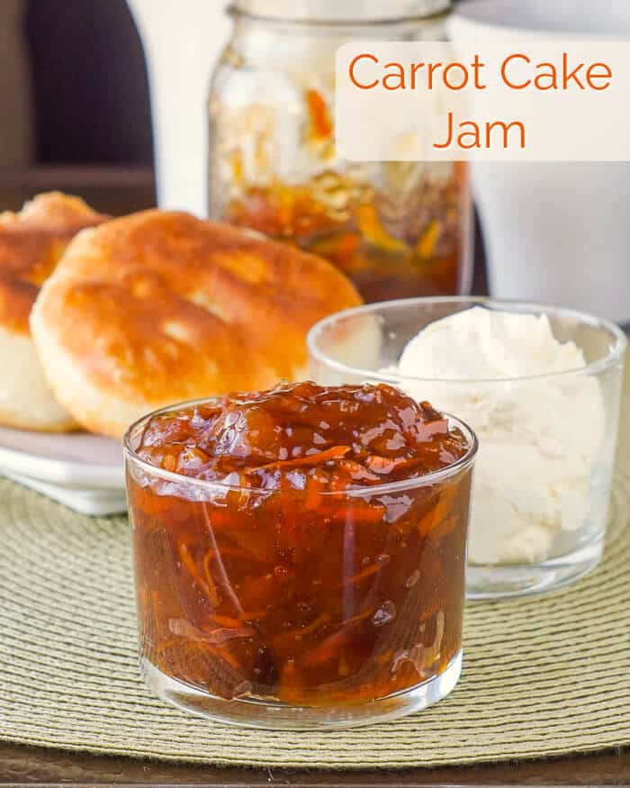 Carrot Cake Jam image with title text