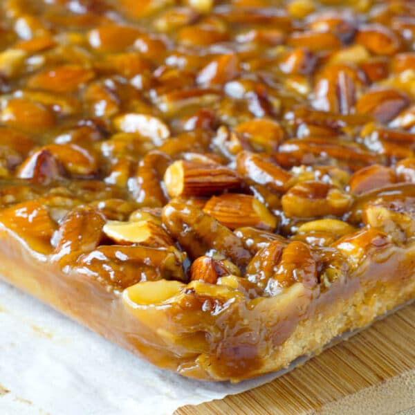 Honey Nut Bars a super easy, freezer friendly, crunchy, chewy cookie bar!