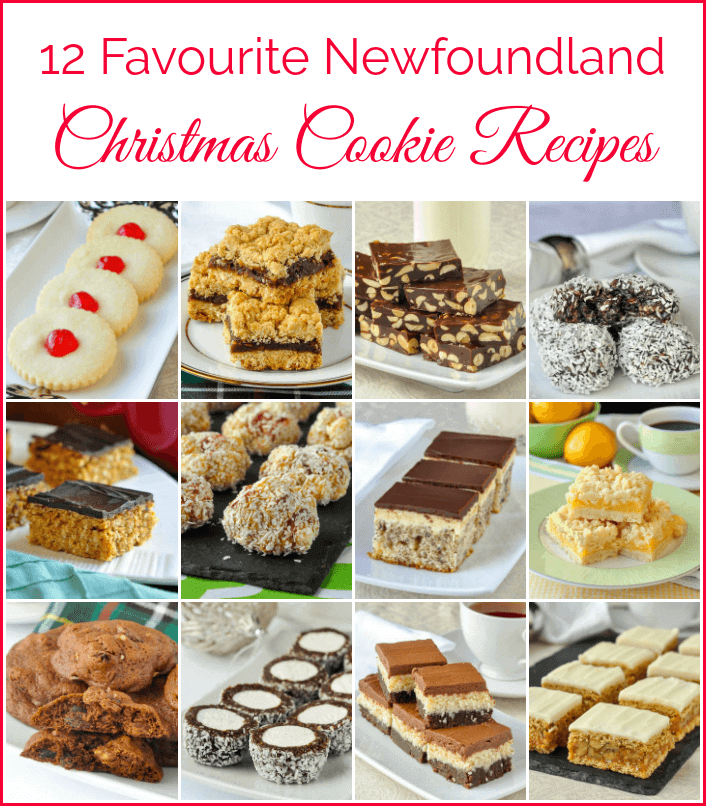 Newfoundland Christmas Cookie Recipes photo collage for Pinterest