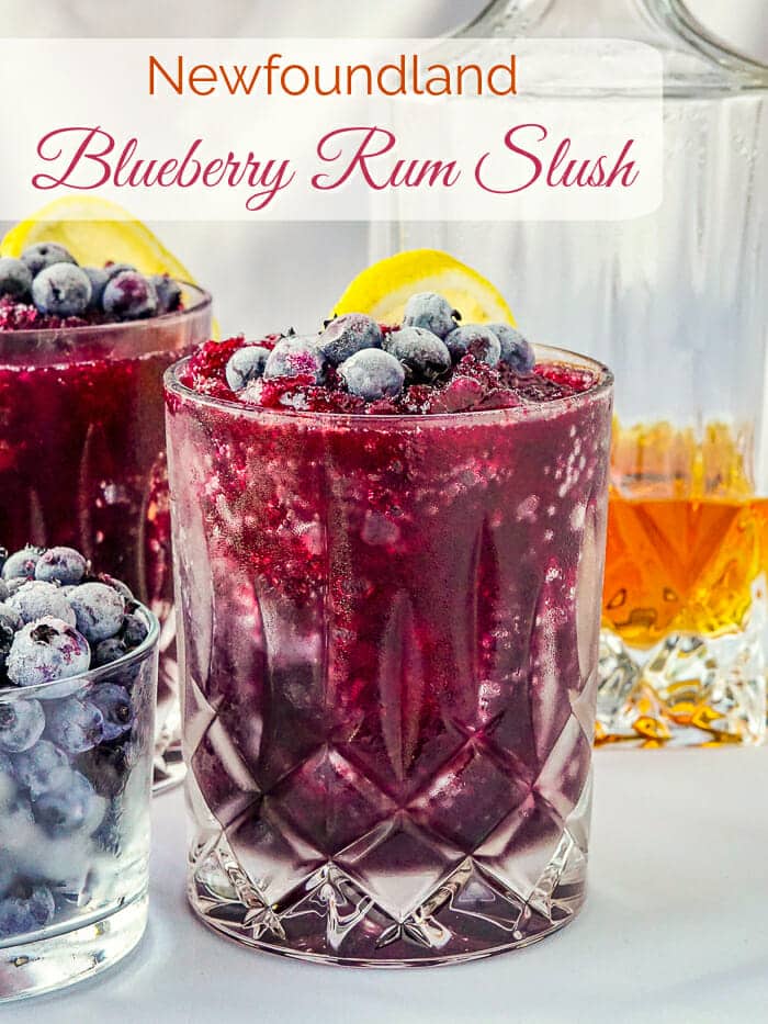 Blueberry Rum Slush image with title text