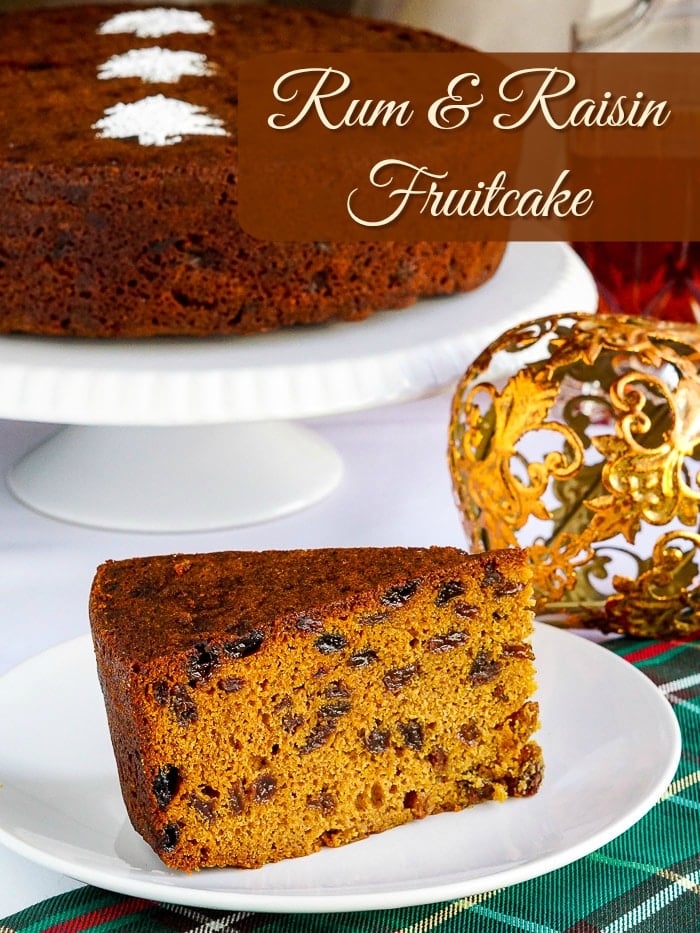 Rum Raisin Fruitcake. A simplified recipe using rum soaked raisins!