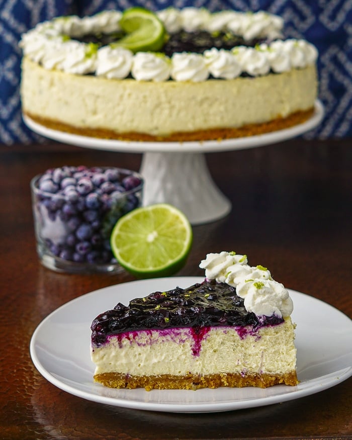 Blueberry Lime Cheesecake