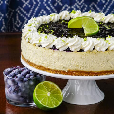 Blueberry Lime Cheesecake