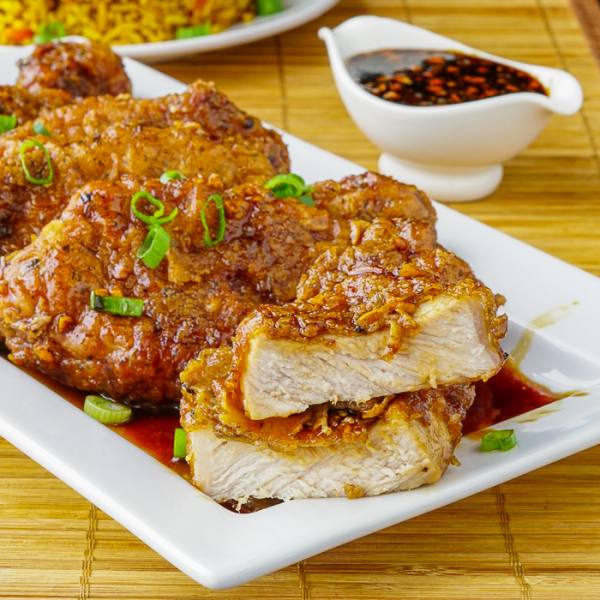 Double Crunch Honey Garlic Pork Chops Rock Recipes