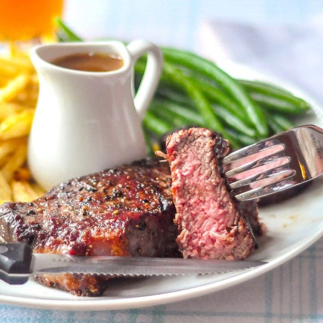 Steak Frites & Thyme Gravy. A French bistro comfort food classic