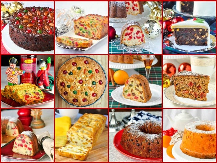 Photo collage of traditional Newfoundland Christmas Fruitcakes