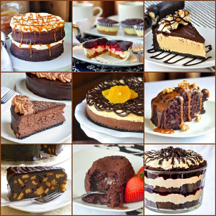 Best Chocolate Dessert Recipes square photo collage
