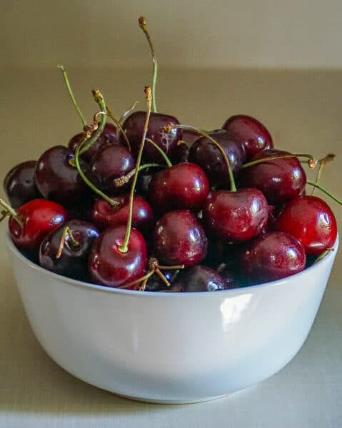 Bowl of cherries for Black Forest Pie