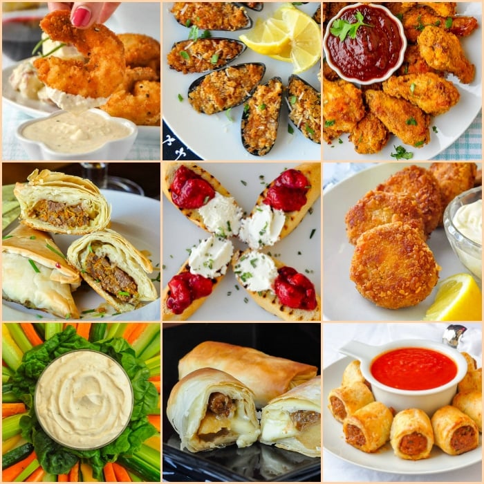 Best New Year's Eve Party Food Ideas photo collage for featured image