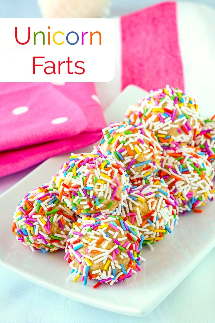 Unicorn Farts image with title text for Pinterest