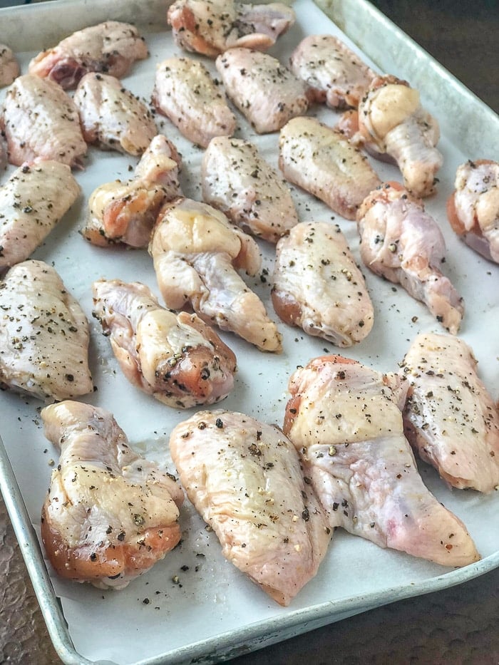 Salt and Pepper Wings ready for the oven