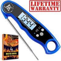 Waterproof Instant Read Thermometer - with Calibration and Backlight functions.