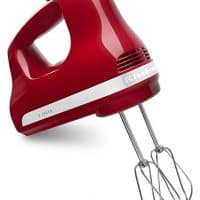 KitchenAid KHM512ER 5-Speed Hand Mixer, Empire Red
