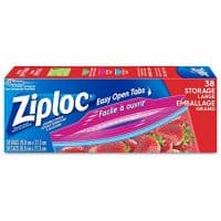 Ziploc Storage Bags with Easy Open Tabs - Large - 38 Bags