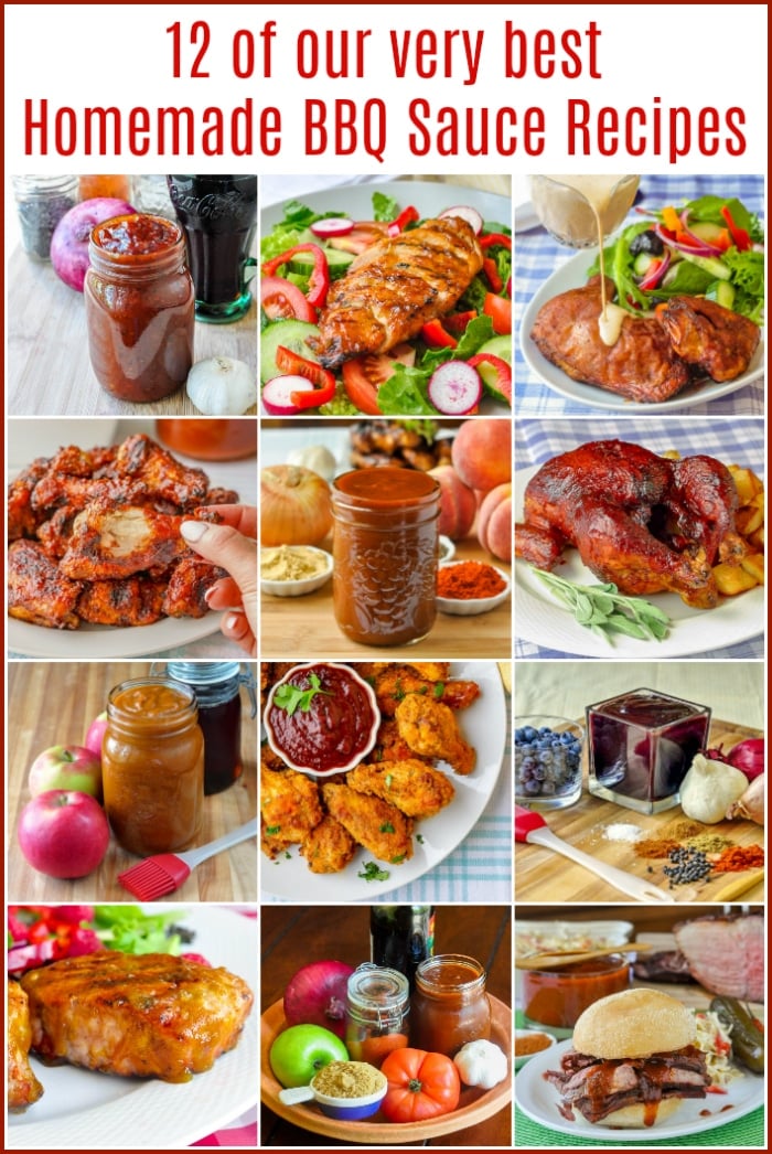 Best Barbecue Sauce Recipes image collage with title text for Pinterest