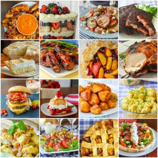 Square Collage of Best Labour Day Barbecue Recipes
