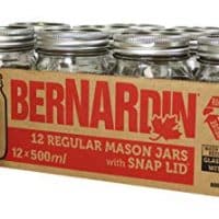 Bernardin Regular Mouth 500ml Mason Jars-Box of 12