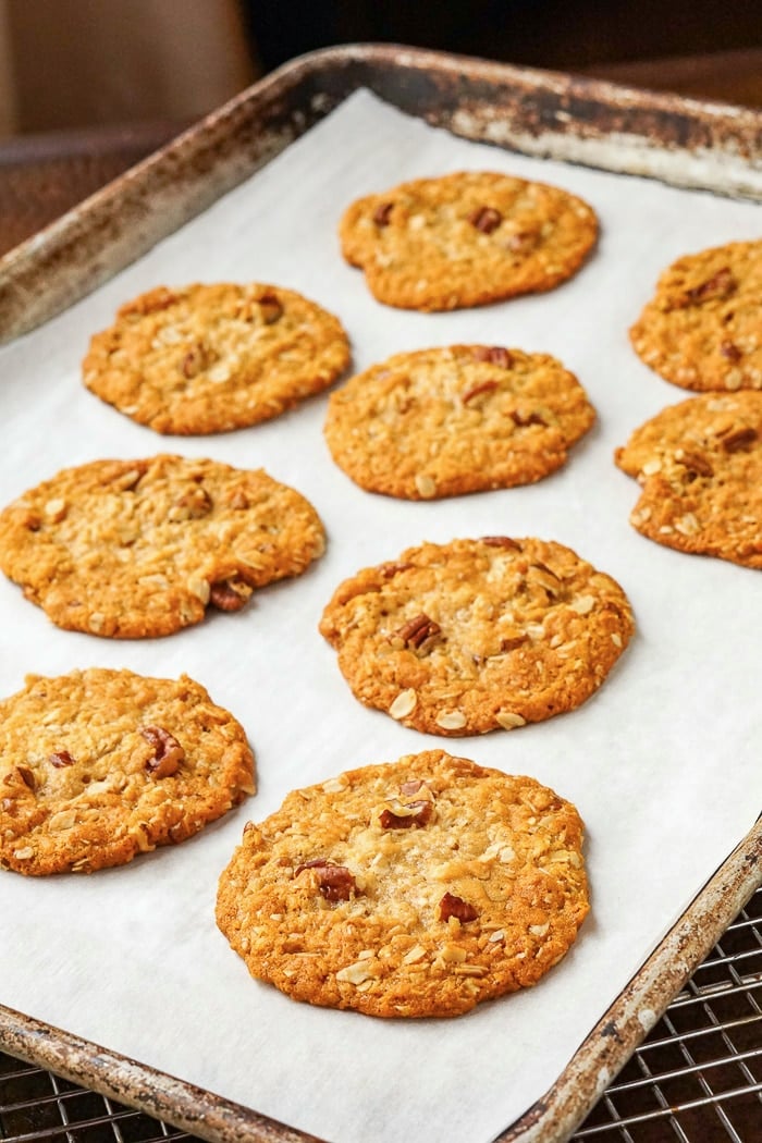 Anzac Cookies just out of the oven