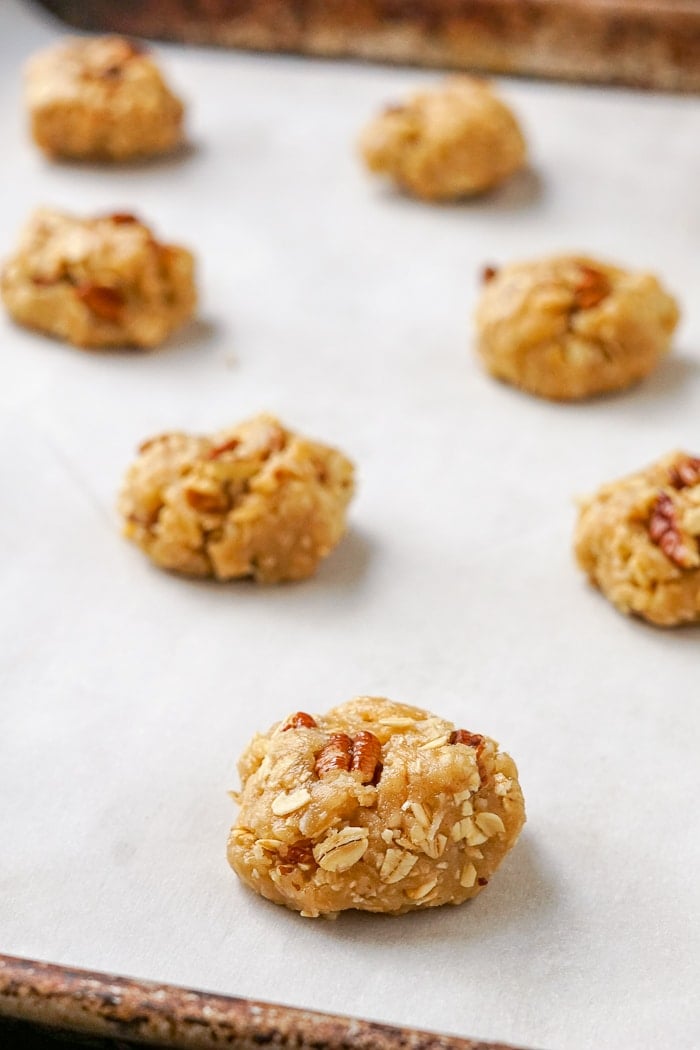 Anzac Cookies ready for the oven